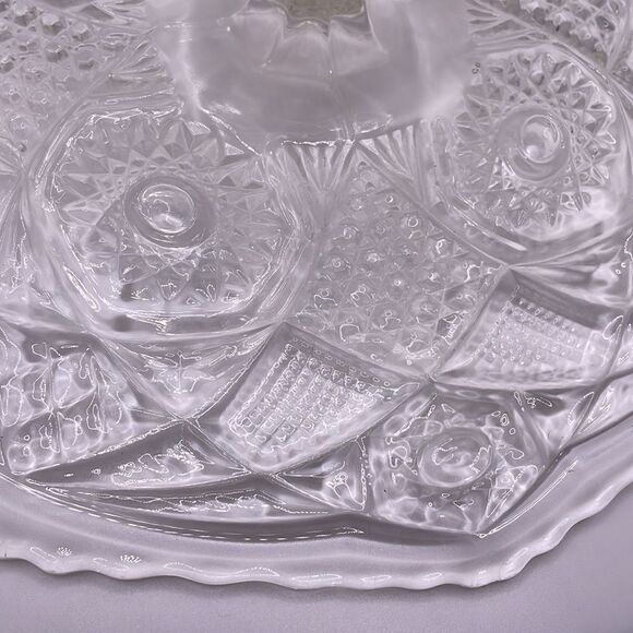 Cake Display Platter Made with Cut Glass (Perfect for Cupcakes too) - Picture 8 of 16
